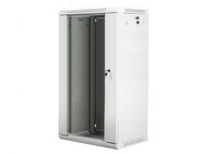 Szafa instalacyjna Rack wisząca 19 22U 600x450 szara Lanberg (flat pack)
