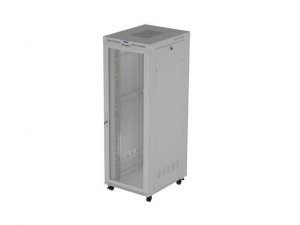 Szafa instalacyjna Rack stojąca 19 47U 800x1000 Drzwi Perforowane szara Lanberg (flat pack) LCD V2