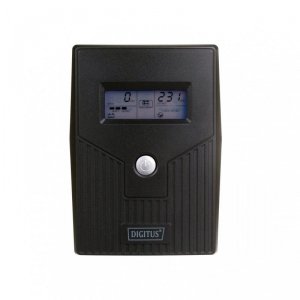 Zasilacz awaryjny UPS DIGITUS Line-Ineractive LCD BASIC, 800VA/480W, 1x12V/9Ah, AVR, 2x Schuko CEE 7/3