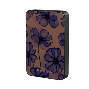 Burga Gunmetal Magnetic Powerbank - magnetyczny powerbank 5000 mAh kompatybilny z MagSafe, kabel USB-C - USB-C w zestawie (velve