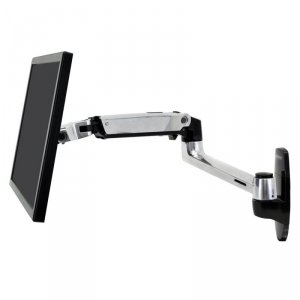 Ergotron LX Wall Mount Arm - uchwyt ścienny do monitora (polerowane aluminium)