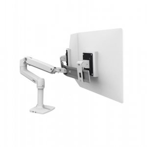 Ergotron LX Desk Dual Direct Arm - uchwyt biurkowy na dwa monitory (biały)