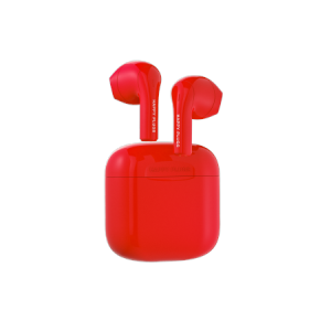 Happy Plugs Joy - bezprzewodowe słuchawki douszne (red)