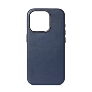 Decoded – skórzana obudowa ochronna do iPhone 15 Pro kompatybilna z MagSafe (ture navy)