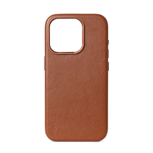 Decoded – skórzana obudowa ochronna do iPhone 15 Pro kompatybilna z MagSafe (tan)