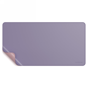 Satechi Dual Eco Leather Desk - dwustronna podkładka na biurko z eko skóry (pink/purple)