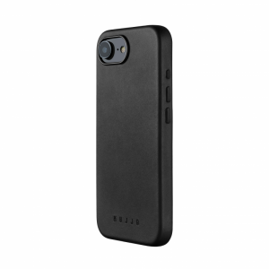 Mujjo Full Leather Case - etui skórzane do iPhone 16e kompatybilne z Magsafe (black)
