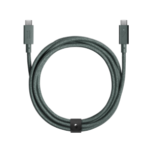 Native Union Belt Cable Pro 240W - kabel USB-C - USB-C, 2,4 m (slate green)