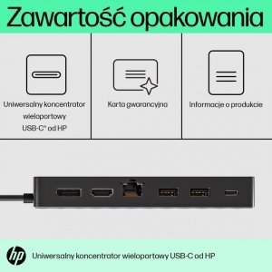 Stacja dokująca HP USB-C Universal Multiport Hub czarna 50H98AA