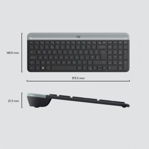 Wireless Keyboard and Mouse Combo MK470 GRAPHITE