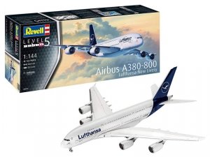 Revell Model plastikowy Airbus A380-800 Lufthansa New Livery