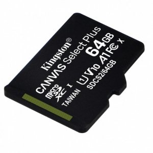 Kingston Karta pamięci microSD  64GB Canvas Select Plus 100MB/s