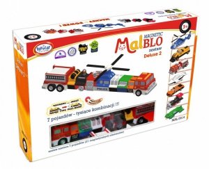 MALIK Zestaw Malblo Magnetyczne pojazdy Delux 2