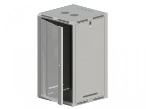 ALANTEC Szafa wisząco/stojąca 19 18U 600x600, drzwi szklane FLAT PACK