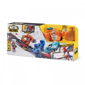 ZURU Metal Machines Tor samochodowy z 4 torami Atak Goryla