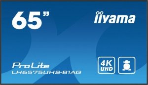 IIYAMA Monitor 65 cali LH6575UHS-B1AG 24/7,IPS,ANDROID.11,4K,500cd/m2,WiFi,3xHDMI,DP,Daisy/Chain,2xUSB,2x10W,RJ45,iiSignage2,Fai