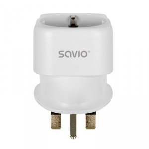 Savio Adapter podróżny, gniazdo EU - wtyk UK AP-04