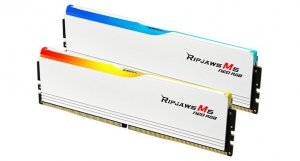 G.SKILL Pamięć PC DDR5 96GB (2x48GB) Ripjaws M5 Neo RGB AMD 6000MHz CL30 Biały