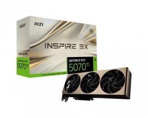 MSI Karta graficzna GeForce RTX 5070 Ti 16G INSPIRE 3X OC PLUS GDDR7 256bit