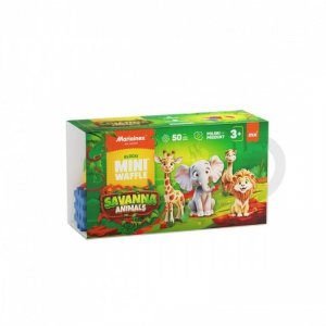 Marioinex Klocki Mini Waffle - Animals Savanna 50 elementów
