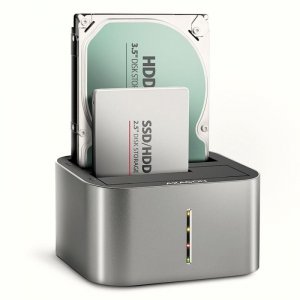 Stacja dokująca Axagon ADSA-DC USB-C 3.2 Gen1 do 2x SATA 6Gbps 2,5 SSD/HDD z funkcją klonowania