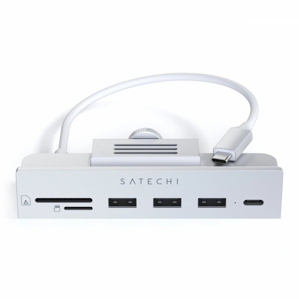 Satechi USB-C Clamp Hub for 24&quot; iMac - Hub do iMac M1 2021 24&quot; oraz 27&quot; Studio Display 2022 USB-C (USB-C, 3x USB-