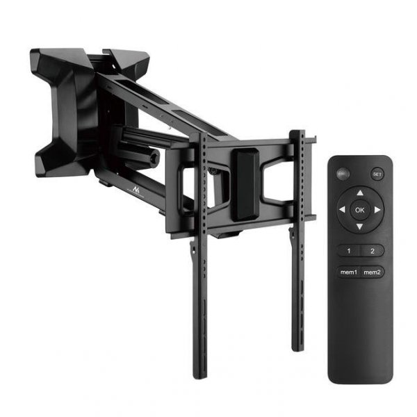 Uchwyt TV Maclean MC-891 elektryczny nad kominek, max VESAa 600x400, pilot, 37&quot;-70&quot;, 35kg