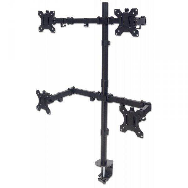 Uchwyt biurkowy Manhattan 13&quot;-32&quot; 4x8kg, 4 monitory