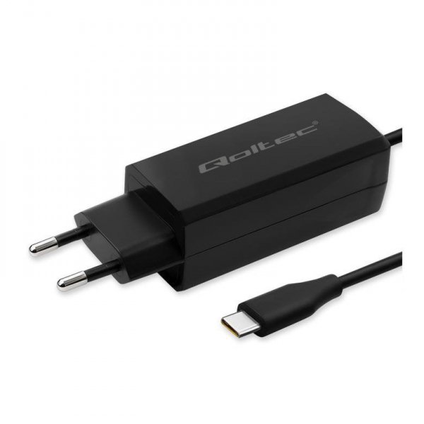 Ładowarka sieciowa Qoltec 90W GaN Super Fast | 5-20V | 3-4.5A | USB-C 3.1 | Laptop | Smartfon | Tablet