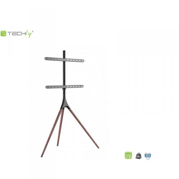 Stojak podłogowy Techly 45&quot;-65&quot;, 35kg drewno