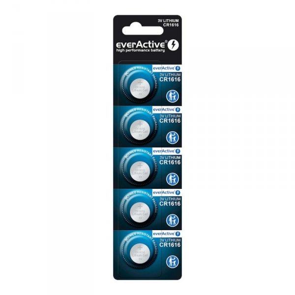 Bateria litowa mini everActive CR1616 - blister 5 sztuk