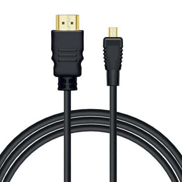 Kabel HDMI - micro HDMI Savio CL-40/M 2m czarny, złote k. v1.4
