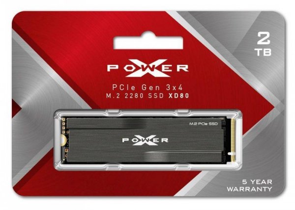 Dysk SSD Silicon Power XPOWER XD80 2TB M.2 2280 PCIe Gen3x4 NVMe (3400/3000 MB/s)