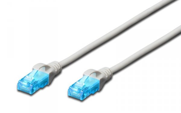 Patchcord DIGITUS UTP kat. 5e 5m PVC biały