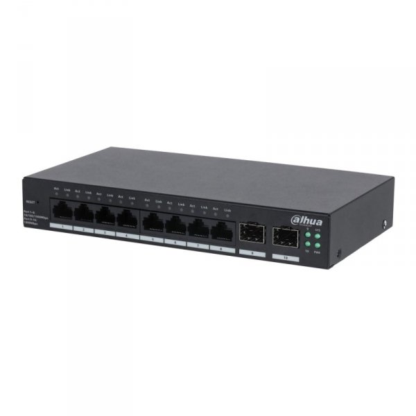 Switch zarządzalny Dahua CS4210-8GT 8x1GbE 2xSFP uplink