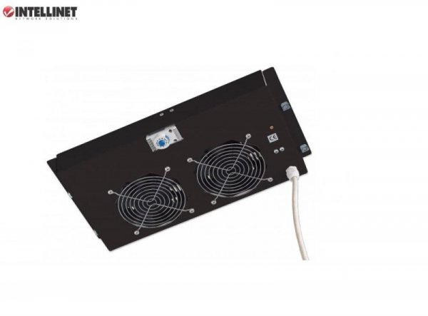 Panel chłodzący Intellinet Rack 19&quot; 2x23W, sufitowy z termostatem