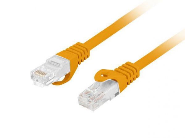 Patchcord Lanberg UTP kat.6 15m LSZH CU fluke passed pomarańczowy