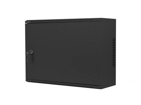 Szafa instalacyjna Lanberg rack wisząca 19&quot; 4U+3U 540x200 niskoprofilowa czarna (złożona)