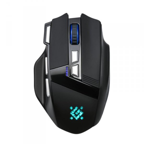 Mysz bezprzewodowa Defender KNIGHT GM-885 optyczna 3200dpi czarna RGB AKUMULATOR 7 przycisków Gaming bezklikowa silent