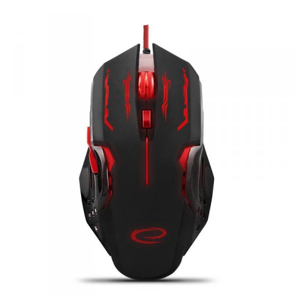 Mysz przewodowa Esperanza MX403 Apache optyczna Gaming 6D USB czerwono-czarna