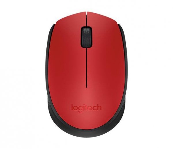 Mysz bezprzewodowa Logitech M171 optyczna czerwona