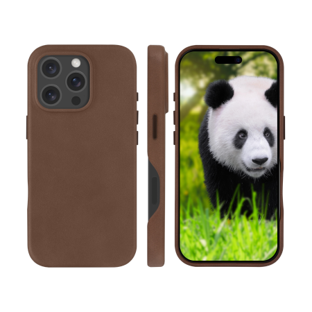 dbramante1928 Roskilde 2 MagSafe - skórzana obudowa ochronna do iPhone 16 Pro kompatybilna z MagSafe (dark tan)