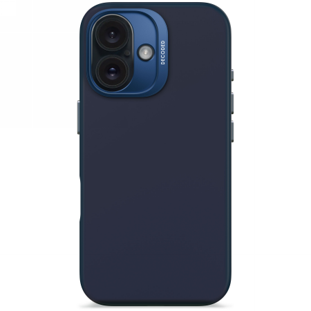 Decoded AntiMicrobial Silicone Backcover - silikonowa obudowa ochronna do iPhone 16 kompatybilna z MagSafe (blue print)