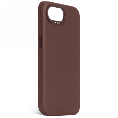 Decoded Leather Backcover - skórzana obudowa ochronna do iPhone 16e kompatybilna z MagSafe (chocolate brown)