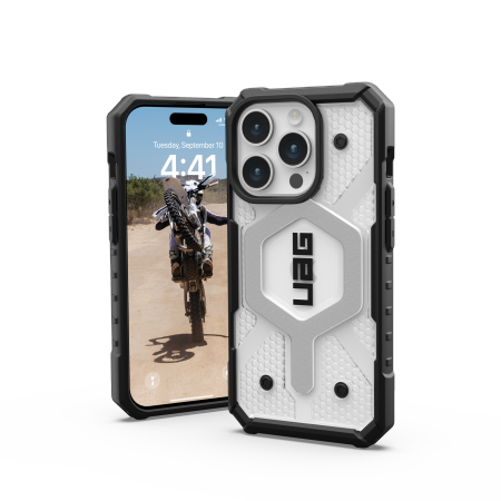 UAG Pathfinder Magsafe - obudowa ochronna do iPhone 15 Pro kompatybilna z MagSafe (ice)