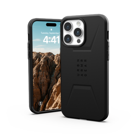UAG Civilian Magsafe - obudowa ochronna do iPhone 15 Pro Max kompatybilna z MagSafe (black)