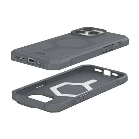 UAG Essential Armor Magsafe - obudowa ochronna do iPhone 15 Pro Max kompatybilna z MagSafe (silver)
