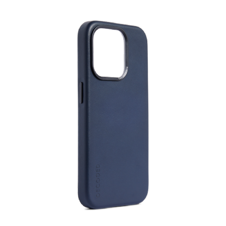 Decoded – skórzana obudowa ochronna do iPhone 15 Pro kompatybilna z MagSafe (ture navy)