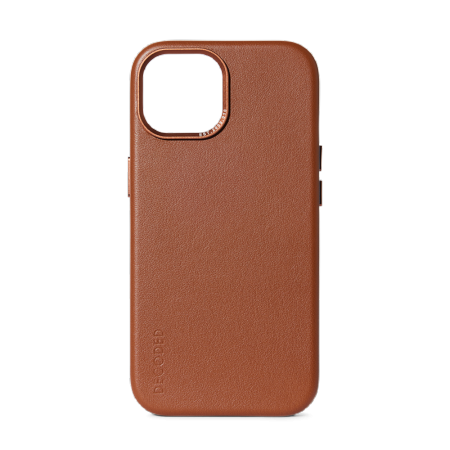 Decoded – skórzana obudowa ochronna do iPhone 15 kompatybilna z MagSafe (tan)