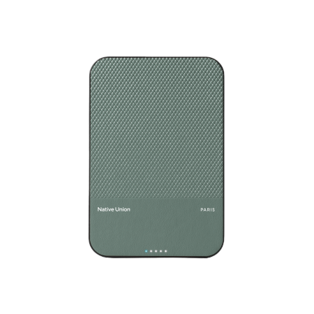 Native Union (Re)Classic Power Bank - magnetyczny powerbank 5000 mAh kompatybilny z MagSafe i Qi2, kabel USB-C - USB-C 15 cm w z